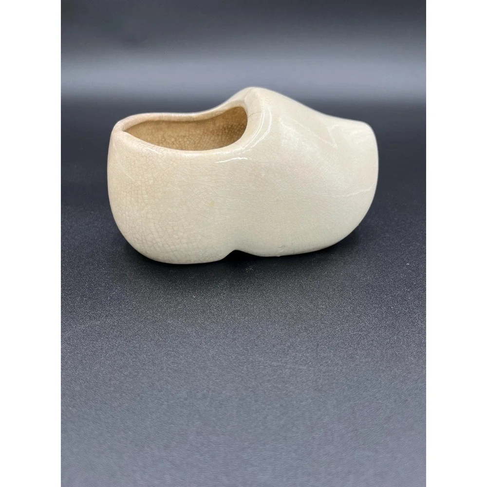 Vintage Dutch Clog Planter: Garden Shoe Pot